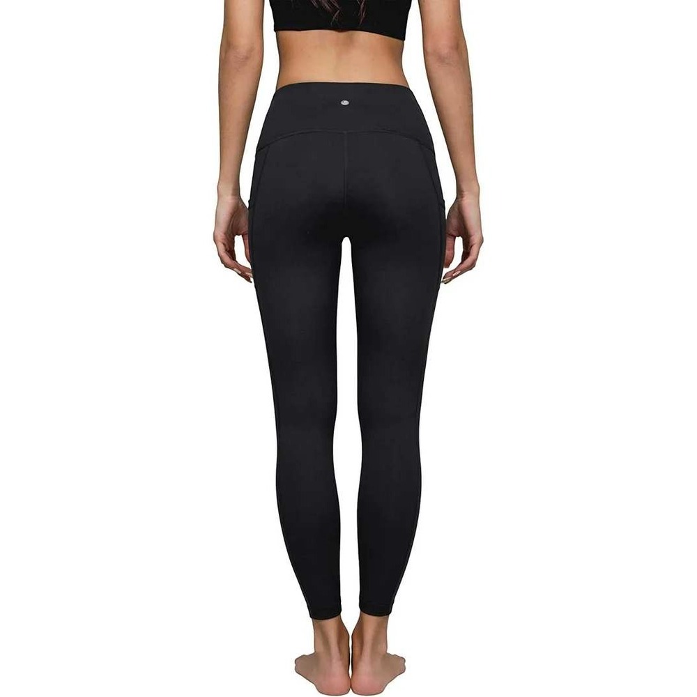 Yogalicious Lux Womens High Waisted Black Leggings Size L Activewear